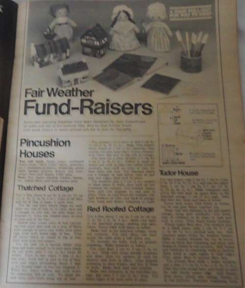WOMAN`S WEEKLY 9 AUGUST 1975 COMPLETE WITH 4 PAGE PULLOUT-MAKES FOR FETES