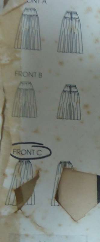 VOGUE 2806 OSCAR DE LA RENTA SET OF SKIRTS   SIZE 12 COMPLETE - SUPPLIED IN A ZIPLOC BAG