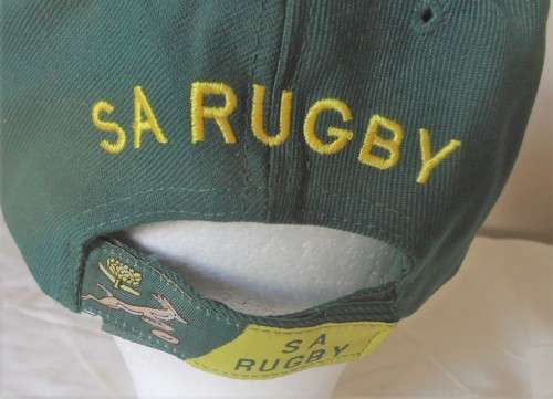 SA RUGBY CAP WITH SPRINGBOK LOGO WITH EMBROIDERY DETAIL