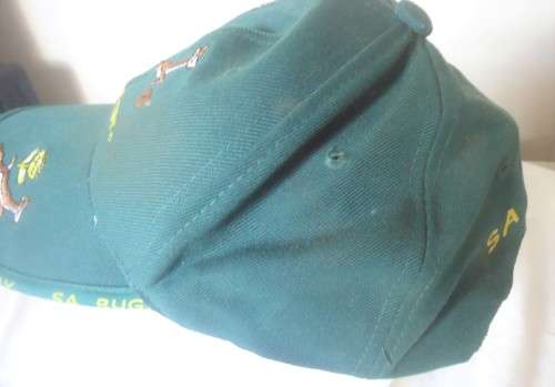 SA RUGBY CAP WITH SPRINGBOK LOGO WITH EMBROIDERY DETAIL