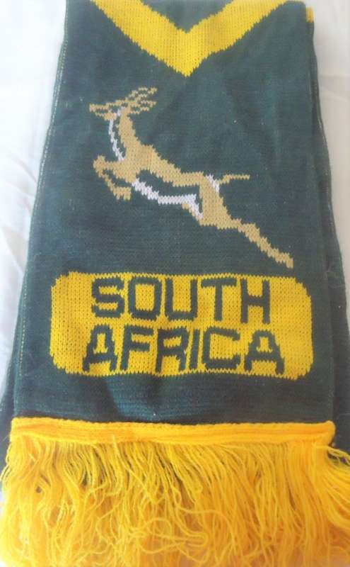 SPRINGBOK/SOUTH AFRICA SCARF MADE IN UK