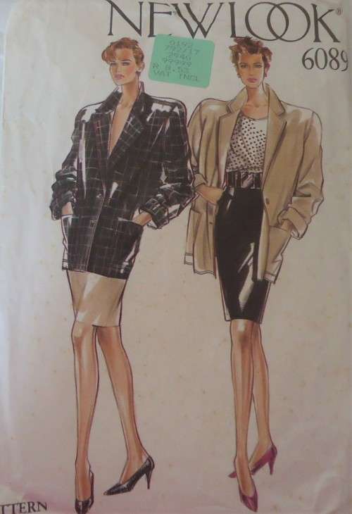 NEW LOOK PATTERNS 6089 TOP/JACKET & SKIRT SIX SIZES IN ONE 8 - 18 SEE LISTING