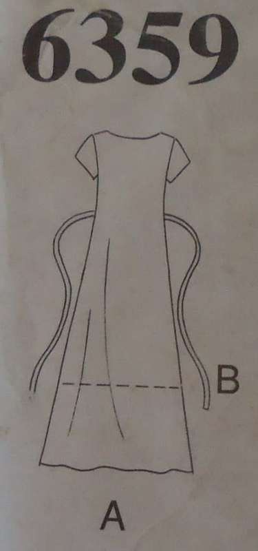 NEW LOOK PATTERNS 6359 FRONT BUTTON TIE BACK DRESS  SIZES 8 - 18 COMPLETE