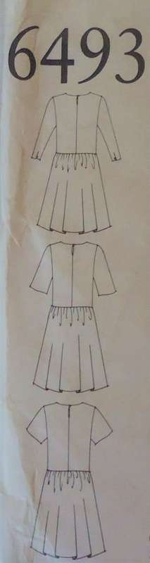 NEW LOOK PATTERNS 6493 LOW WAIST DRESS SIZES8 - 20 NO SEWING INSTRUCTIONS