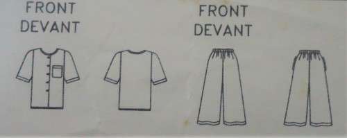BUTTERICK 5415 TOP & SPLIT SKIRT SIZE A 6-14 COMPLETE