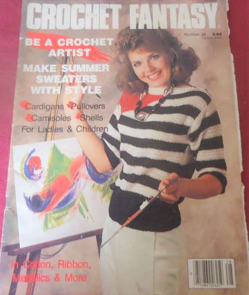 CROCHET FANTASY  - USA JUNE 1986- VOL 5 NO 4  - 64 PAGES - WITH CONTENTS PAGE
