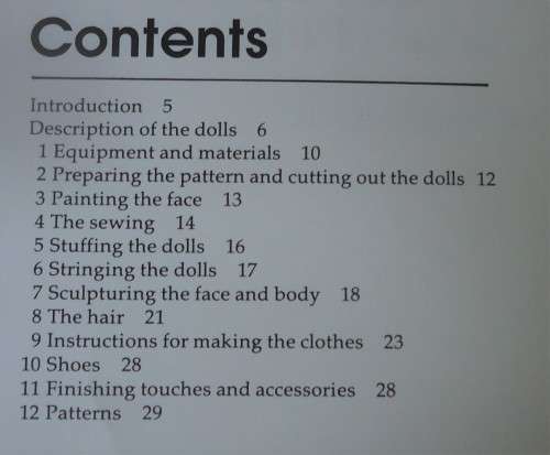 CLOTH DOLLS-FULL SIZE PATTERNS 4 SEVEN COLOURFUL CHARACTERS- NERINA ROBERTS-DELOS-48 PAGE SOFT COVER
