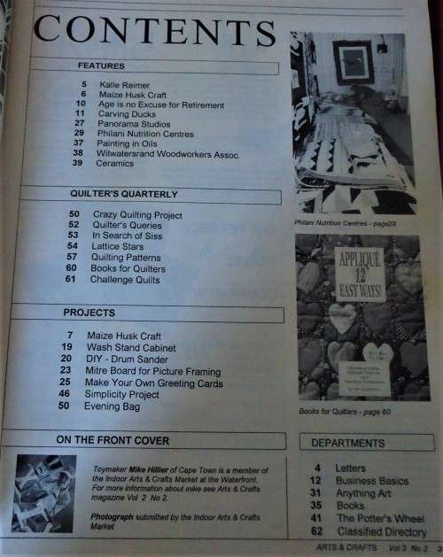 ARTS & CRAFTS OF SOUTHERN AFRICA - VOLUME 3 NO 2 - 68 A4 PAGES