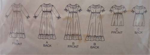 BUTTERICK PATTERNS 3119 GIRL`S DRESS SIZES 6 YEARS  COMPLETE - SUPPLIED IN A ZIPLOC BAG