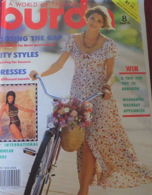 BURDA - a World of Fashion AUGUST 1994 -ALL PATTERNS & INSTRUCTIONS INC  132 PG
