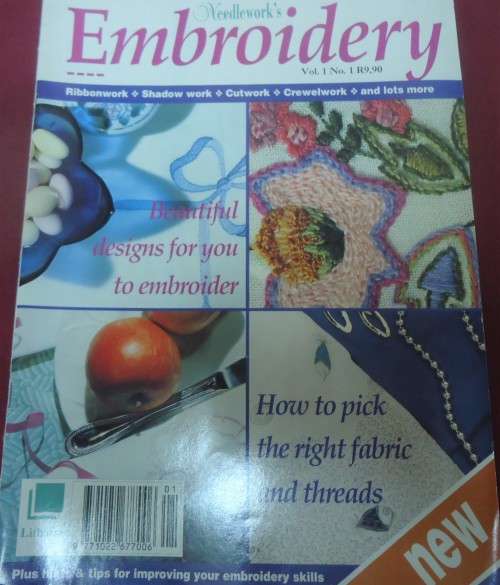 NEEDLEWORK`S EMBROIDERY - VOL 1 NO 1 - 68 PAGE MAGAZINE