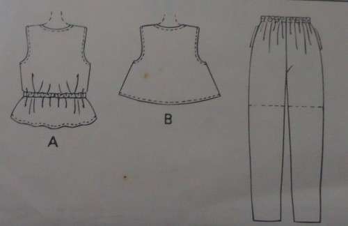 McCALLS 7737 UNLINED VEST PULL ON PANTS & SHORTS SIZE C = 10-12-14 COMPLETE & PART CUT