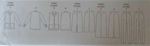 BUTTERICK  PATTERN B4668 LIFESTYLE WARDROBE  SIZE 6 + 8 + 10 + 12 COMPLETE