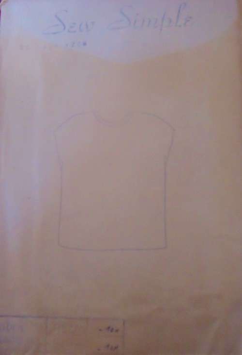 SEW SIMPLE PATTERNS #17 LADIES TOP SIZE 36` OR 92 CM