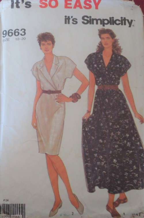 SIMPLICITY 9663 DRESS  SIZE 10 - 20 - SEE LISTING