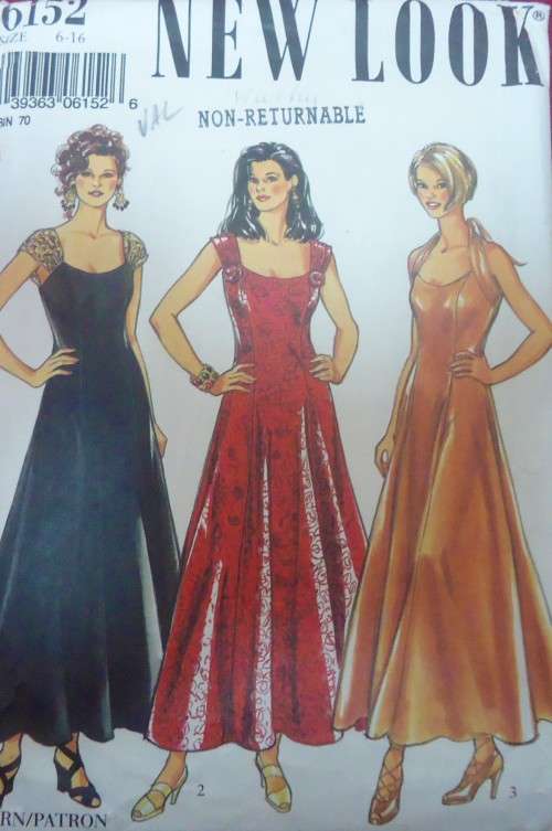 NEW LOOK PATTERNS 6152 STUNNING DRESSES SIZE6-16 - COMPLETE
