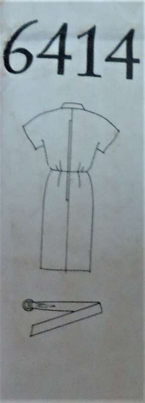 NEW LOOK PATTERNS 6414 MOCK FRONT WRAP DRESS & BELT SIZE 8-18 COMPLETE