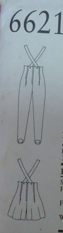 NEW LOOK  6621 FITTED DUGAREES/SHORTS 6 SIZES IN ONE 6-16 COMPLETE