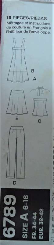 NEW LOOK  6789 SUMMER DRESS-HALTER TOP-PANTS 6 SIZES IN ONE 6-16-COMPLETE