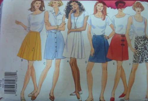 BUTTRICK PATTERNS 3404 SET OF SKIRTS 10 - 12 COMPLETE