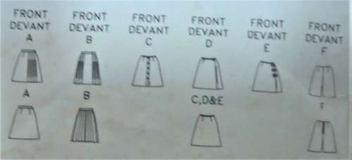 BUTTRICK PATTERNS 3404 SET OF SKIRTS 10 - 12 COMPLETE
