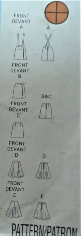 BUTTRICK PATTERNS 4016 SET OF SKIRTS SIZE 6-8-10-12 COMPLETE