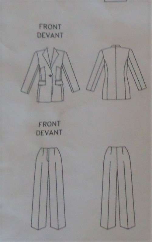 VOGUE -ANNE KLEIN V2874 JACKET & PANTS SIZE 8-10-12 COMPLETE