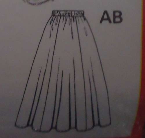 BURDA 5735 TOP-SKIRT SIZE 10-12-14-16-18 COMPLETE