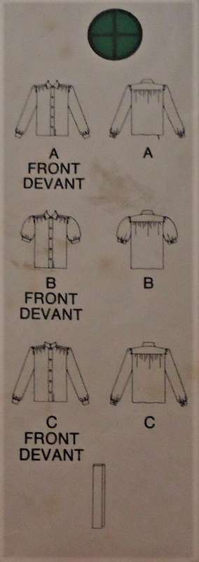 BUTTERICK PATTERNS 4037 SET OF BLOUSES SIZE 12-14-16 COMPLETE