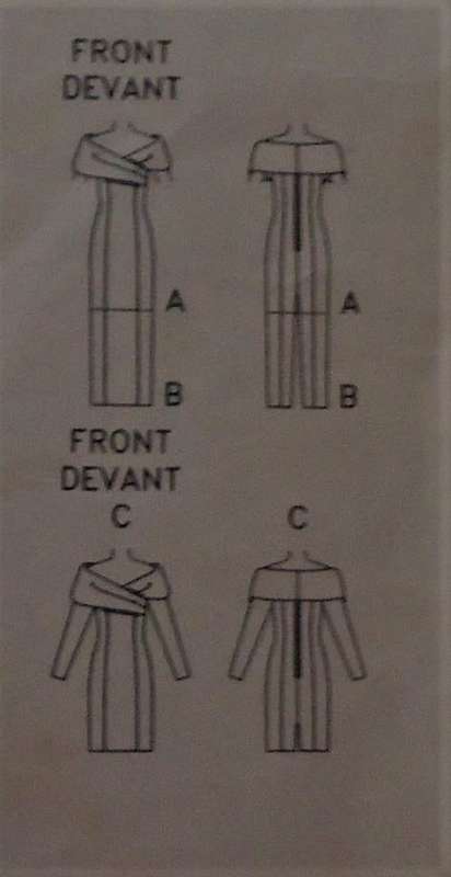 BUTTERICK 5846 CLOSE FITTING-BONED-STRAIGHT DRESS WITH OFER SHOULDER COLLAR SIZE12-14-16 COMPLETE