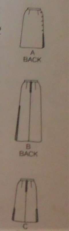 BUTTERICK PATTERNS 6377 SET OF SKIRTS SIZE 16 COMPLETE