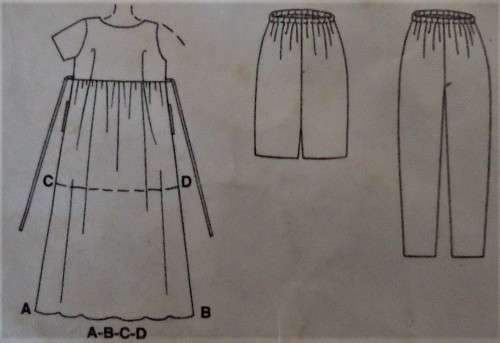 McCALLS 2103 MATERNITY DRESS-TOP-PULL ON PANTS-SKIRT  SIZE F=16-18-20-COMPLETE