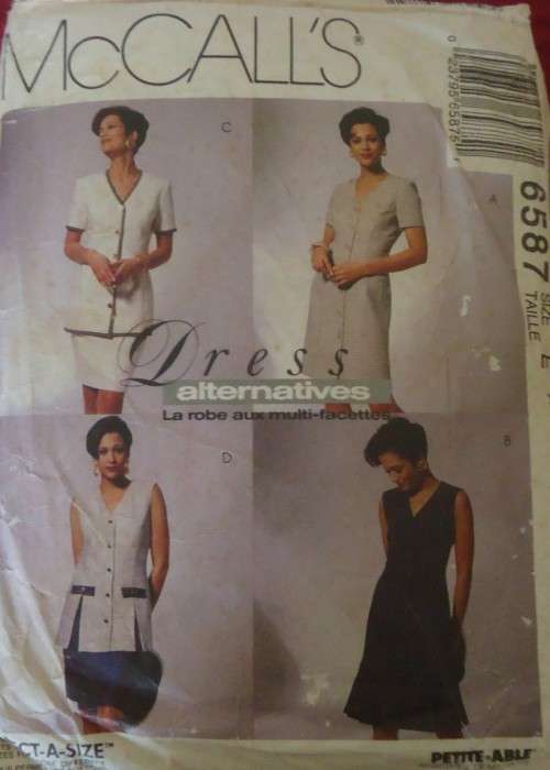 McCALLS 6587  ONE & TWO PIECE DRESSES  SIZE E14-16-18 SEE LISTING