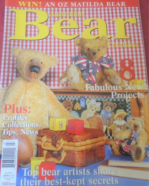 "BEAR CREATIONS" VOL 9 NO 1 AUSTRALIAN 2003 - 84 PAGE MAGAZINE INC PATTERNS