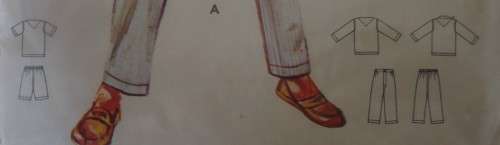 VINTAGE BUTTERICK 2341 BOYS TAILORED PJS SIZE 2 YRS CHEST 21` COMPLETE-UNCUT-F/FOLDED-ZIPLOC