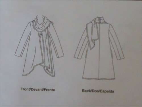McCALLS M5987 UNLINED COAT  SIZE BB=8-10-12--14 COMPLETE