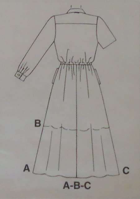 McCALLS 8427 DRESS & BELT SIZE C=10-12-14 SEE LISTING