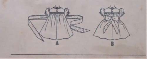 1940'S VINTAGE McCALLS 2320 TODDLER'S SMOCKED DRESS 1 YRS -COMPLETE NOSEWING INSTRUCTIONS-ZIPLOC