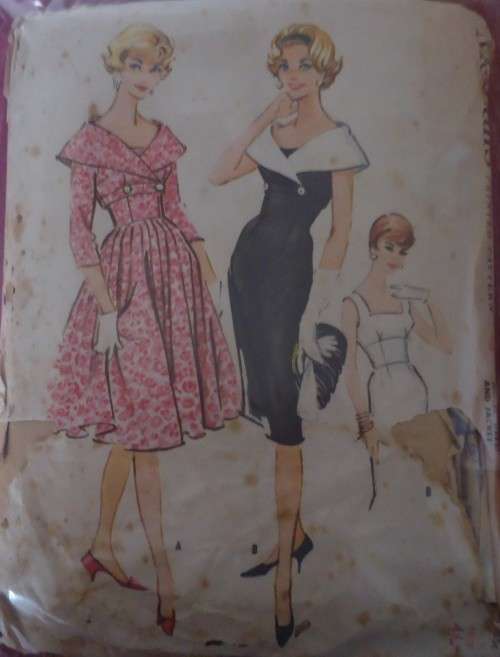 1040'S VINTAGE McCALLS 4767 LADIES ONE PIECE DRESS & JACKET SIZE 14 BUST 34" SEE LISTING-ZIPLOC BAG