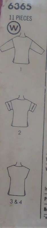 VINTAGE SIMPLICITY 6365 PULLOVER TOPS SIZE 12 SEE LISTING