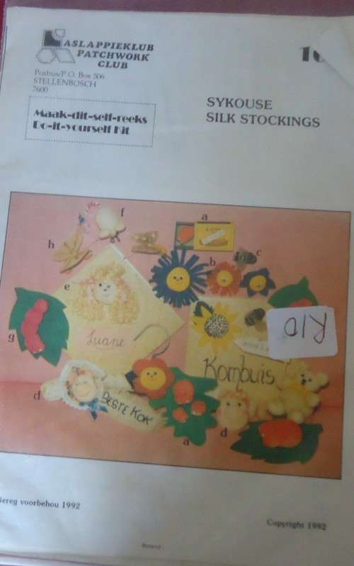 SILK STOCKINGS - DO IT YOURSELF KIT  # 1016 PATCHWORK CLUB