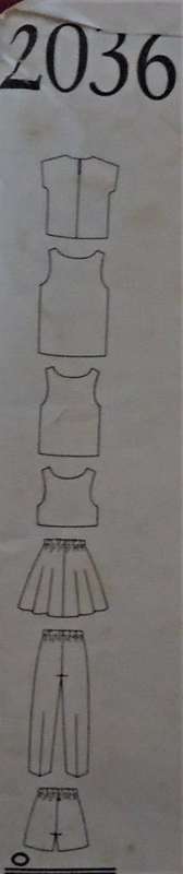 NEW LOOK PATTERNS 2036 GIRLS TOPS-SKIRT-PANTS-SHORTS SIZE 9-14 YEARS COMPLETE-PART CUT