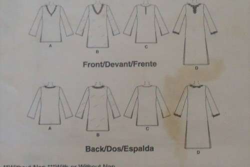McCalls M4968 TUNICS IN 3 LENGTHS SIZE SX-S-M =4-14 COMPLETE