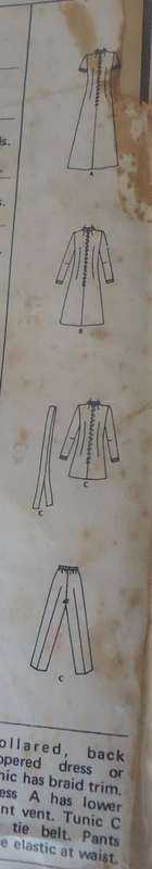 McCalls 3054  DRESS-TUNIC-PANTS SIZE 40 BUST 44 CM COMPLETE=ZIPLOC BAG