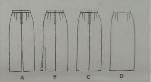 McCalls 6139 SET OF SKIRTS SIZE C 10-12-14 COMPLETE