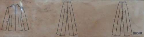 McCalls 6197 HALF SIZE UNLINED BLAZER and PANTS SIZE 16 1/2 - 18 1/2 -20 1/2 SEE LISTING-ZIPLOC BAG