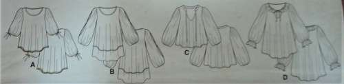 McCalls M6509  SET OF TOPS and TUNICS SIZE ZZL-XL-XXL (16-26) COMPLETE-UNCUT-F/FOLDED
