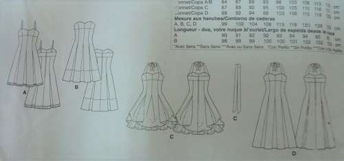 McCalls M6956 DRESSES-CLOSE FITTING-SELF LINED BRA  SIZE EE14-16-18-20-22 COMPLETE-UNCUT-F/FOLDED