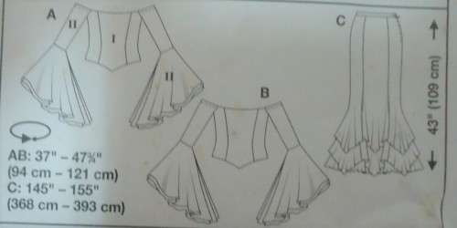 BURDA PATTERN 8199 WEDDING DRESS SIZES 10-12-14-16-18-20-22 COMPLETE