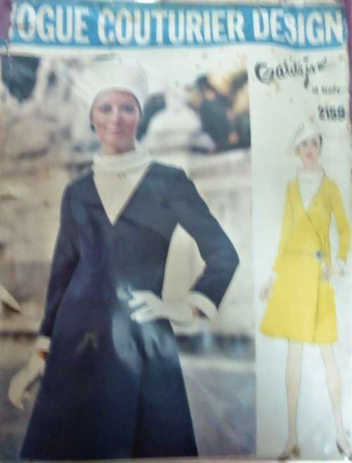 VOGUE COUTURIER DESIGN 2159  DRESS & BLOUSE SIZE 14 BUST 36 COMPLETE WITH LABEL ZIPLOC BAG